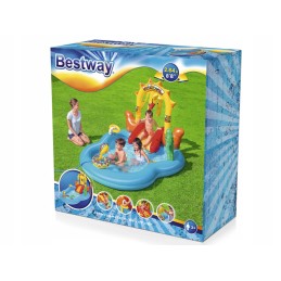 Baseinas, vandens žaidimų aikštelė, sala, čiuožykla bestway, 264 cm