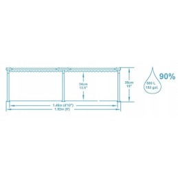 Bestway sodo baseinas, karkasinis baseinas, 152x38cm