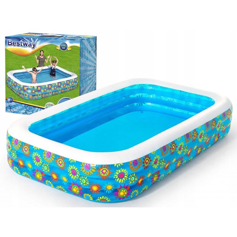 Didelis pripučiamas baseinas Bestway 305x183x56 vaikams