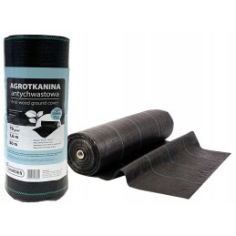 Juodas nuo piktžolių agrotekstilės skardenas 70g 1,6x50m