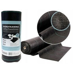 Juodas nuo piktžolių agrotekstilės skardenas 70g 1,6x50m
