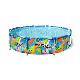 Bestway 56985 plieno pro apvalaus rėmo baseinas 3 05 m x 66 cm