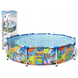 Bestway 56985 plieno pro apvalaus rėmo baseinas 3 05 m x 66 cm