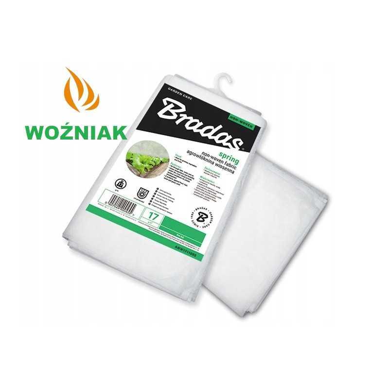 Bradas spyruoklinė agrotekstilė, balta, 1,6 m x 5 m, 17 g/m²