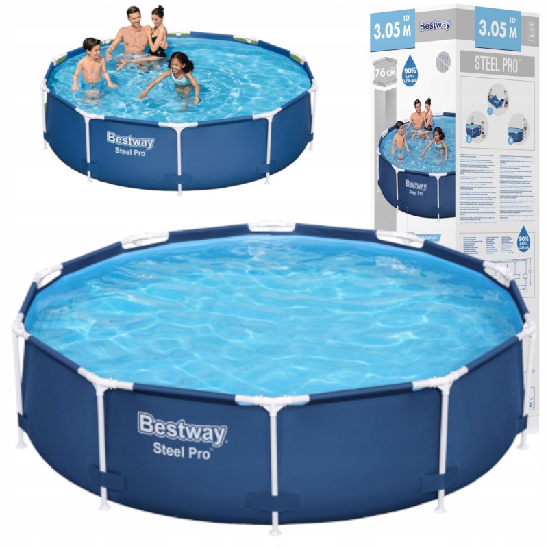 Bestway apvalus sodo karkasinis baseinas 56677