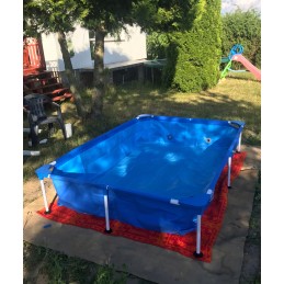 Plieninis pro stačiakampis karkasinis baseinas 2 21m x 150m x 043m