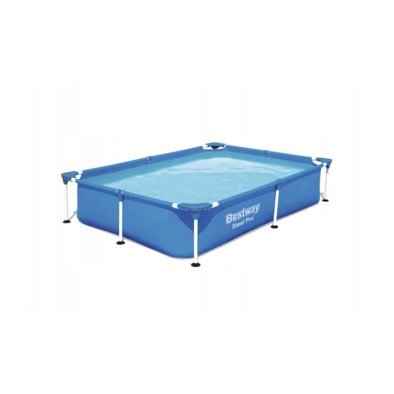 Plieninis pro stačiakampis karkasinis baseinas 2 21m x 150m x 043m