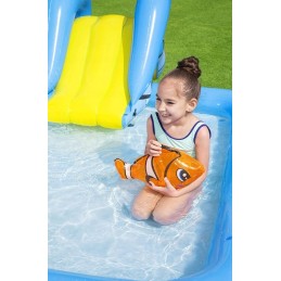 Bestway 53052 akvariumo pripučiamas baseinas yra puikių pramogų užburtame jūros būtybių pasaulyje garantas! su čiuožykla, aštuon