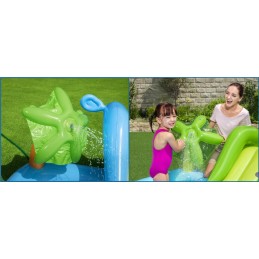 Bestway 53052 akvariumo pripučiamas baseinas yra puikių pramogų užburtame jūros būtybių pasaulyje garantas! su čiuožykla, aštuon