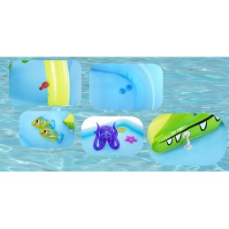 Bestway 53052 akvariumo pripučiamas baseinas yra puikių pramogų užburtame jūros būtybių pasaulyje garantas! su čiuožykla, aštuon