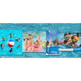 Bestway 53052 akvariumo pripučiamas baseinas yra puikių pramogų užburtame jūros būtybių pasaulyje garantas! su čiuožykla, aštuon