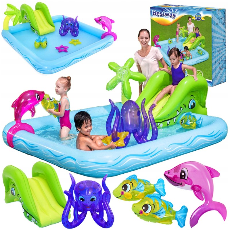 Vaikų vandens žaidimų aikštelė pripučiamas baseinas fontanas čiuožyklos žaislai