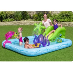 Vaikų vandens žaidimų aikštelė pripučiamas baseinas fontanas čiuožyklos žaislai