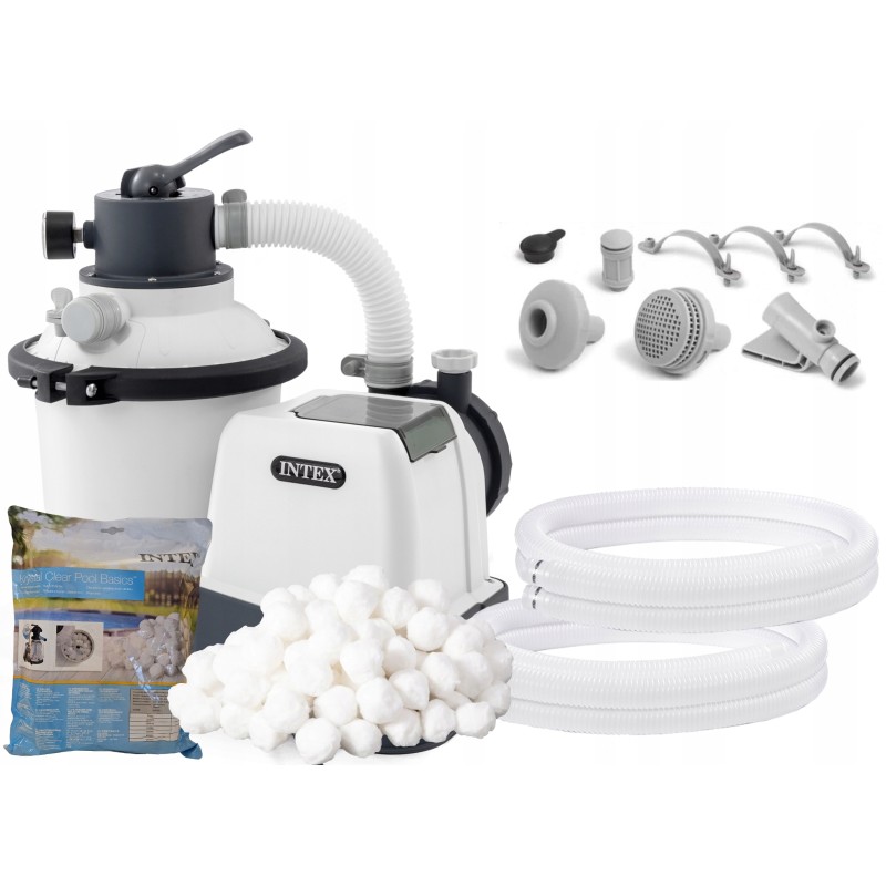 Intex 26642 smėlio siurblys 3500l h filtro rutuliukai 500g