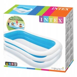 Stačiakampis pripučiamas baseinas 262x175 cm intex 56483