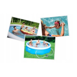 Apvalus sodo išsiplėtimo baseinas bestway 57270 305x76cm siurblys