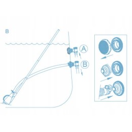 Aqua Crawl Clear Bestway 58212 dulkių siurblys baseino dugnui valyti