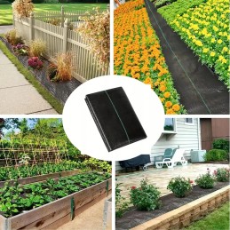 Agrotekstilė 90g 1,1x100m juoda UV agrotekstilė nuo piktžolių + smeigtukai 50vnt 10cm