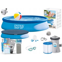 Išplečiamasis sodo baseinas 396x84 intex 28143 rinkinys 13in1 modelis 2024