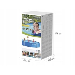 Plieninis sodo baseinas 366x76 su intex pompa