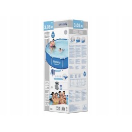 Plieninis pro pool 305x76 bestway 3in1 siurblio filtras