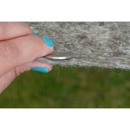 Labai storas bioaudinio mulčiavimas iš avies vilnos biolaneus 2x5m 250g