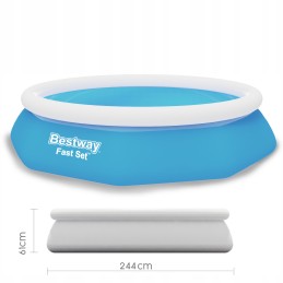 Bestway sodo išsiplėtimo baseinas 244x61cm 57448