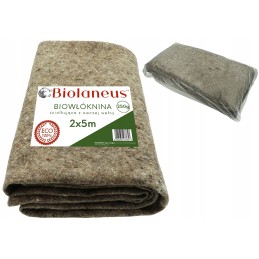 Labai storas bioaudinio mulčiavimas iš avies vilnos biolaneus 2x5m 250g