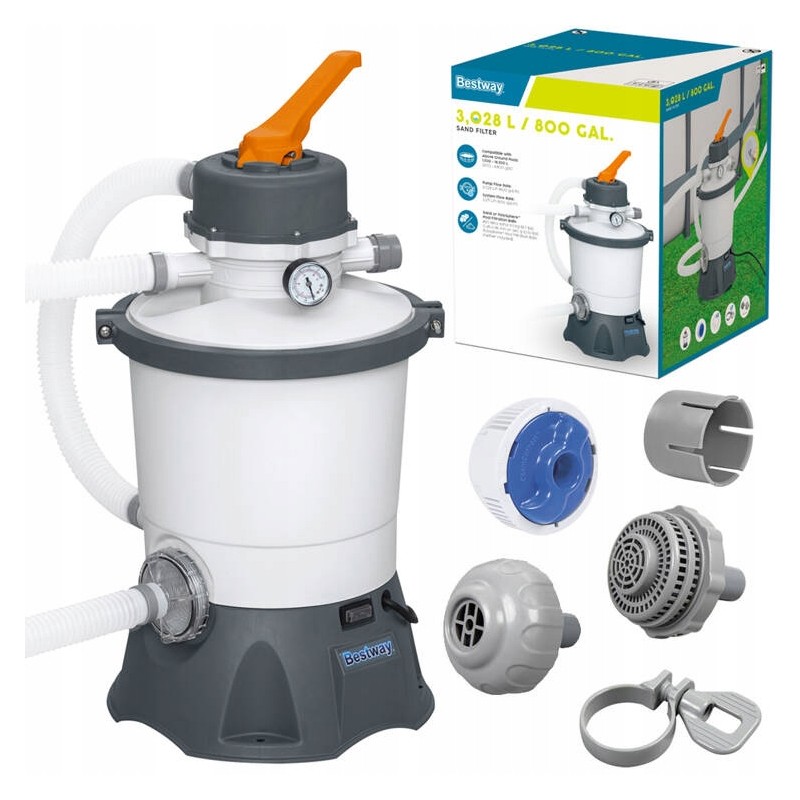 Bestway smėlio siurblys baseinui 3028l h 58515
