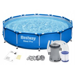 Bestway rėmo baseinas 366x76 56681 su 10in1 siurbliu