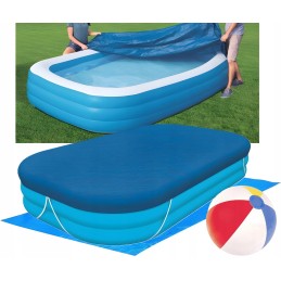 Sodo baseinas pripučiamas baseinas Bestway stačiakampis baseinas 305x183x56cm 5in1