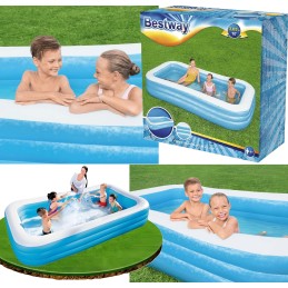 Sodo baseinas pripučiamas baseinas Bestway stačiakampis baseinas 305x183x56cm 5in1