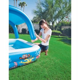 Bestway pripučiamas baseinas vaikams su stogu