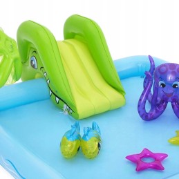 Vaikų baseinas, pripučiama vandens žaidimų aikštelė, akvariumas, fontanas, čiuožykla