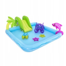 Vaikų baseinas, pripučiama vandens žaidimų aikštelė, akvariumas, fontanas, čiuožykla