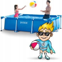 Plieninis sodo baseinas 300 x 200 x 75 cm 2in1 rinkinys intex 28272