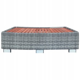 Vidaxl SPA pakopa pilka 92 x 45 x 25 cm polirotango