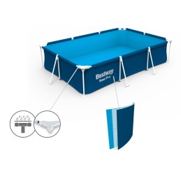 Plieninis sodo baseinas 300x201x66 bestway 56411 rinkinys 12in1 modelis 2024 m.
