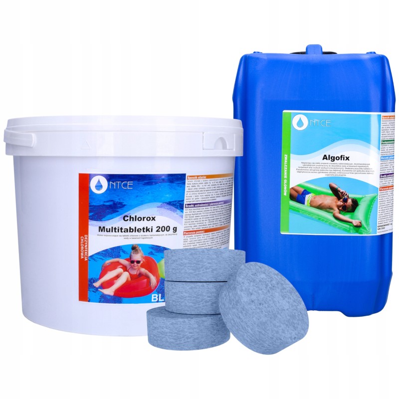 Ntce chloras baseinui 5kg 200g tabletės baseino antidumblių chemikalai