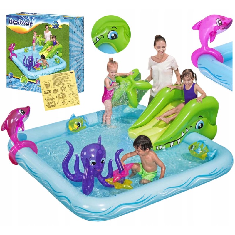 Pripučiama žaidimų aikštelė baseinas irklavimo baseinas akvariumo čiuožyklos fontanas bestway
