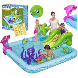 Vaikų baseinas vandens žaidimų aikštelė akvariumas čiuožykla fontanas bestway xxl