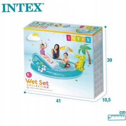 Pripučiama aligatorių žaidimų aikštelė 201x170x84cm 57165np