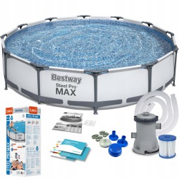 Bestway karkasinis baseinas su pompa 366x76cm 56416 komplektas