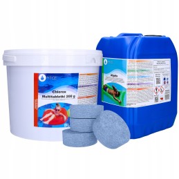 Ntce daugiafunkcinės tabletės baseinams 200g 5kg chloro antidumbliai 5l