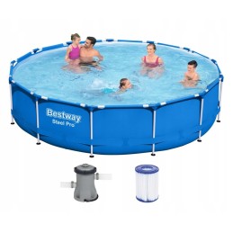 305x76 baseinas su rėmu pompa vaikams komplektas