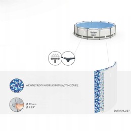 Didelis apvalus sodo rėmo baseinas bestway 305 x 76 cm 2024 m. modelis