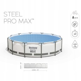 Didelis apvalus sodo rėmo baseinas bestway 305 x 76 cm 2024 m. modelis