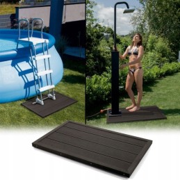 Sudėtinė platforma saulės dušo kopėčioms