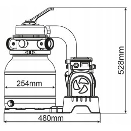 Bestway 58497 smėlio filtro siurblys baseinams