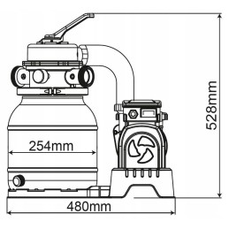 Bestway 58497 smėlio filtro siurblys baseinams